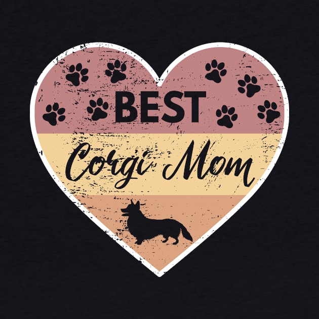 Best Corgi Mom Ever Vintage Dog Lover Mama by kendesigned